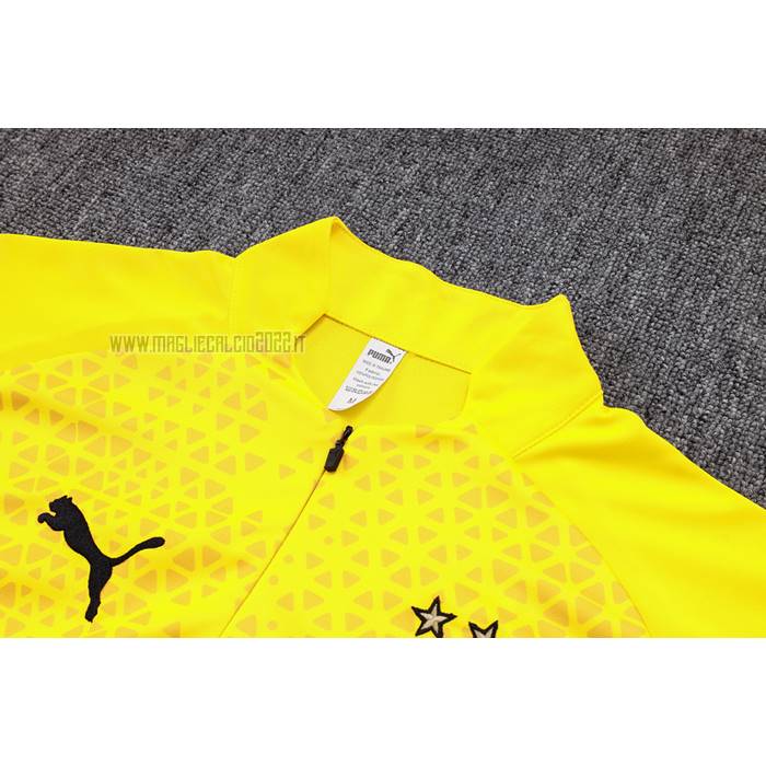 Tuta da Track de Felpa del Borussia Dortmund 2023-2024 Giallo